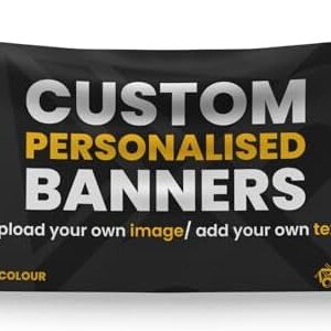 ZNOR Personalised Banner Add Your Own Custom Photo/Logo/Text Heavy Duty PVC Vinyl Banner with Eyelets for Business Ads, Birthday, Festival, Gender Reveal Background, Holiday Offer  Amazon.co.uk: Toys & Games